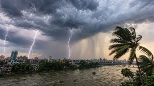 ১৩ জেলায় ঝড়-বৃষ্টি ও বজ্রপাতের আশঙ্কা, নদীবন্দরে ১ নম্বর সতর্কসংকেত