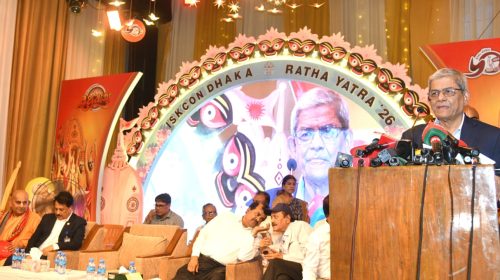 রথযাত্রা মহোৎসবের উদ্বোধন; সম্প্রীতি ও ঐক্যের আহ্বান স্থানীয় সরকার মন্ত্রীর